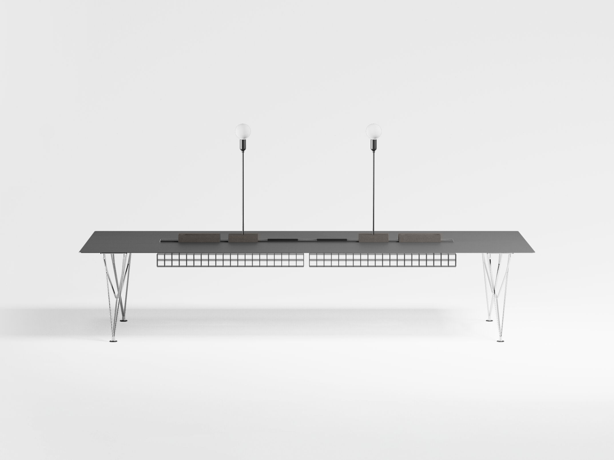 Прямоугольный алюминиевый стол для совещаний BD Barcelona Aluminium ARCH-00148460 - Вид №24