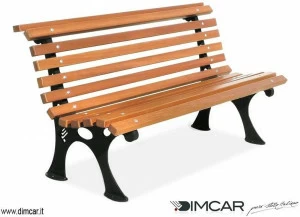 DIMCAR Металлическая скамейка в классическом стиле со спинкой Elite 1117