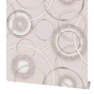 Обои бумажные Московская обойная фабрика Рондо кофейные 0.53 м 6306-3