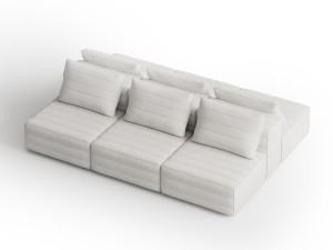 Модульная ткань двухсторонний диван