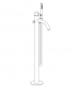 Aquaelite KINO RU725 E Смеситель для ванны напольный 