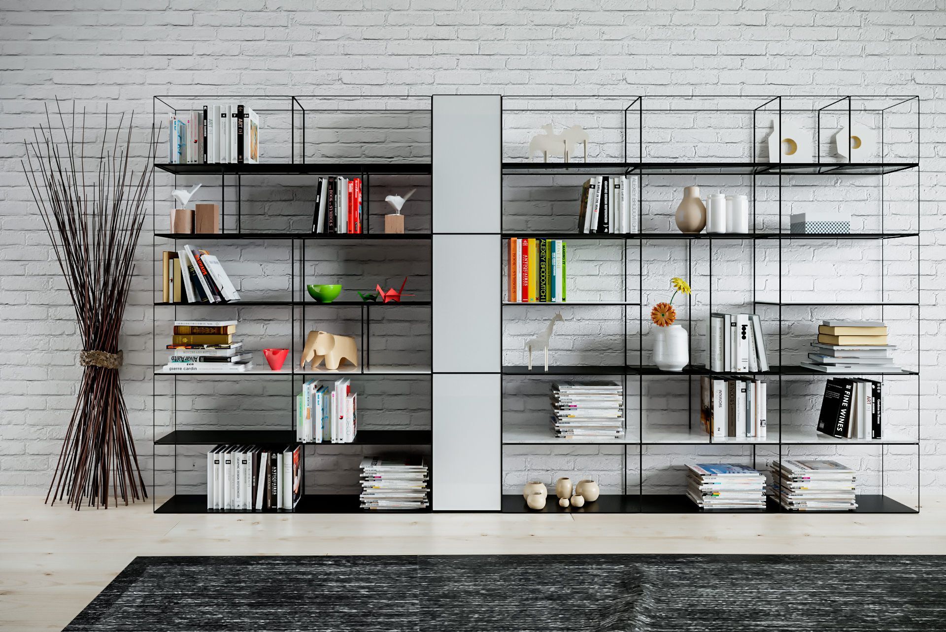 Модуль для модульной книжной полки из железного прута Pipedesign Qubo ARCH-00143333 - Вид №2