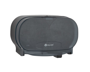 BEC301 Контейнер для двух рулонов туалетной бумаги без сердцевины ONE, АБС-пластик, черный Merida