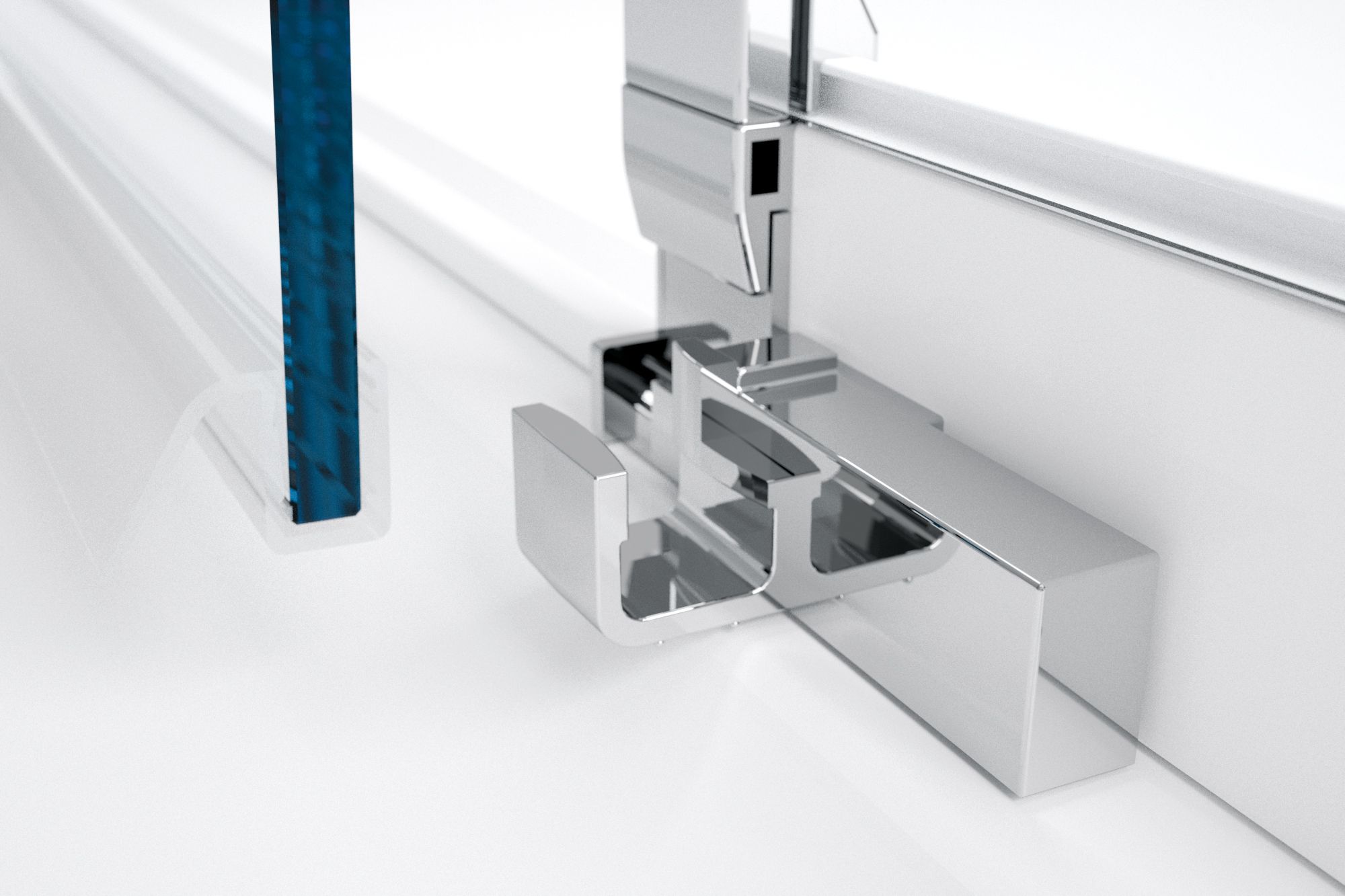 Нишевая душевая кабина с раздвижной дверью Novellini Lunes ARCH-00142638 - Вид №2