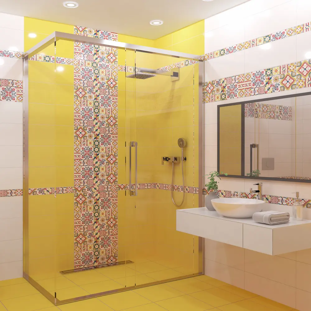 Плитка напольная Azori Festa Ochra 33.3x33.3 см 1.33 м² цвет желтый 82702562 STLM-2081443 - Вид №5