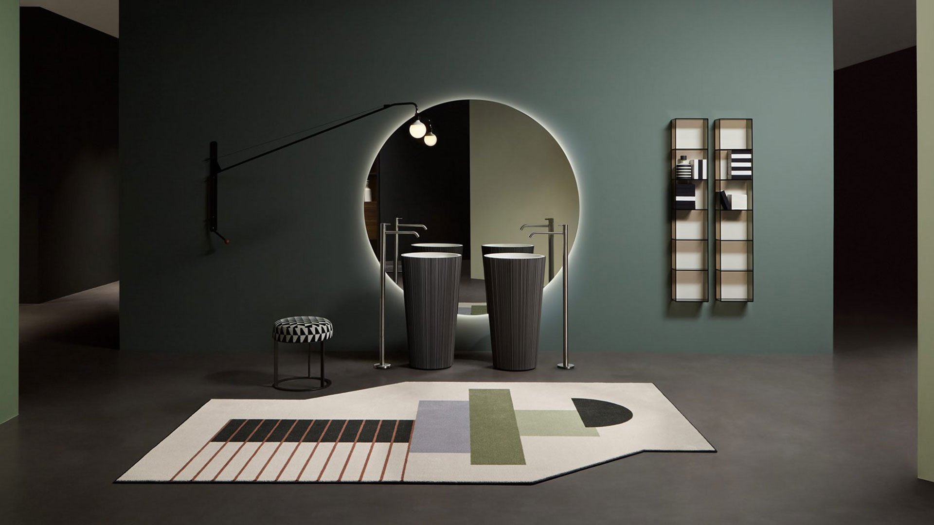 Plissé Напольная раковина стоящая прямоугольная Antoniolupi  - Вид №1