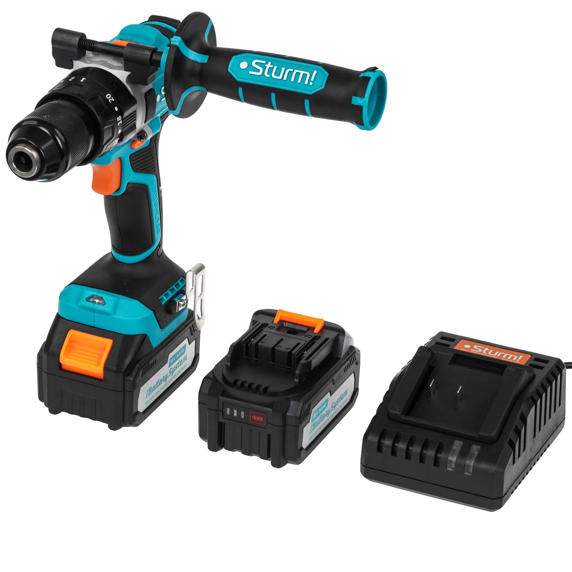 Дрель-шуруповерт Sturm! CD2080I 1BatterySystem 18V 9127183 STDN-0141488 - Вид №1