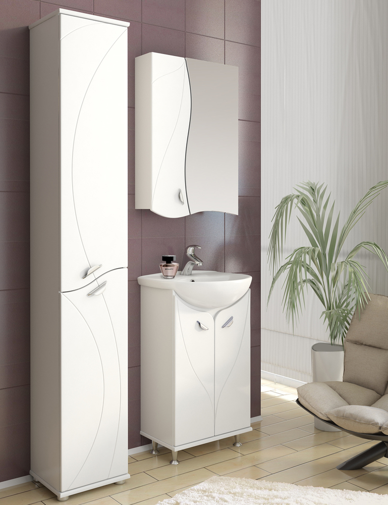 Тумба Faina 500 (Ладога)510⨉430⨉820 мм белый Santreyd sun-id-665355 - Вид №1