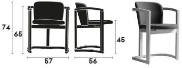 Capdell Стул с обивкой и подлокотниками Stir sun-id-1472589 - Вид №7