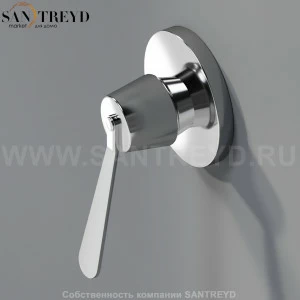 Плоская ручка 9,1 см MET0053S хромированная