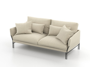 3-местный тканевый линейный диван