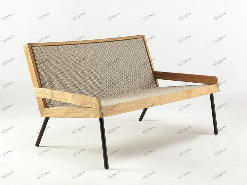 Ethimo 2-х местный диван из тика и полипропиленовой веревки Allaperto sun-id-1399458