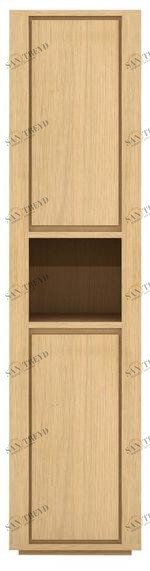 Ethnicraft Подвесной шкаф для ванной на колонне из массива дерева с дверцами Oak column 58061/58062