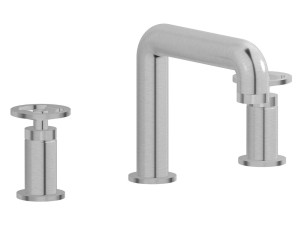 Смеситель для раковины с 3 отверстиями для пола с автоматическим сливом