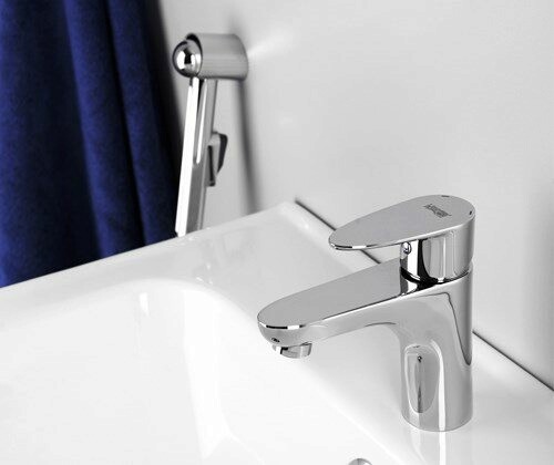 Leine 3508 Смеситель для умывальника с гигиенической лейкой WasserKRAFT  - Вид №1