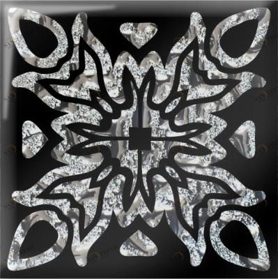 Напольная вставка Гламур платина 8х8 Роскошная мозаика sun-id-329504