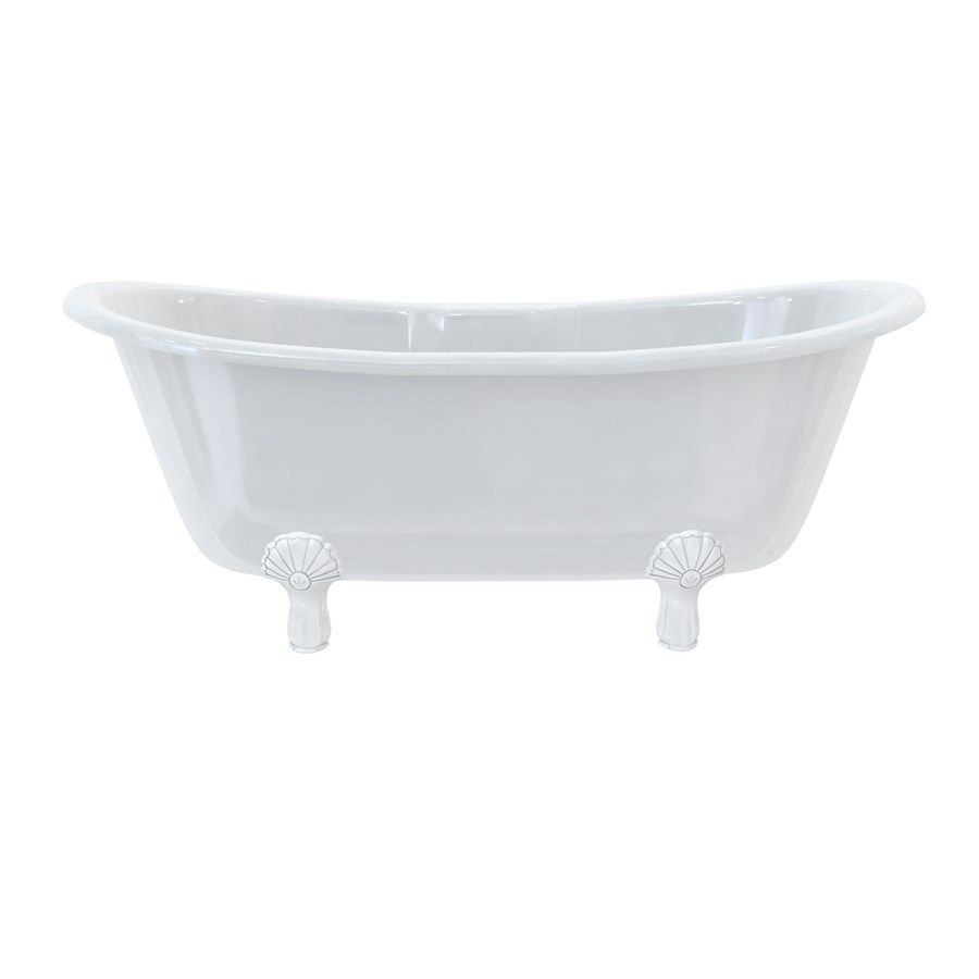 Burlington Двухсторонняя ванна Bateau с роскошными ножками с ножками Luxury Arc из хрома L2C T10F  - Вид №5