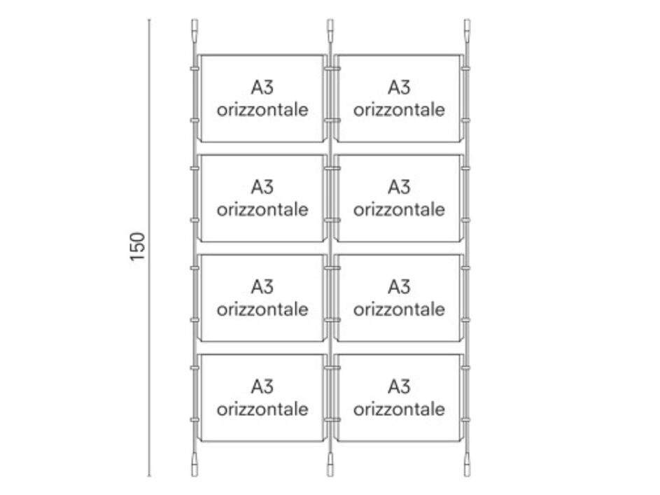 Настраиваемый крытый стальной знак знак STUDIO T Teknoline ARCH-00034221 - Вид №2