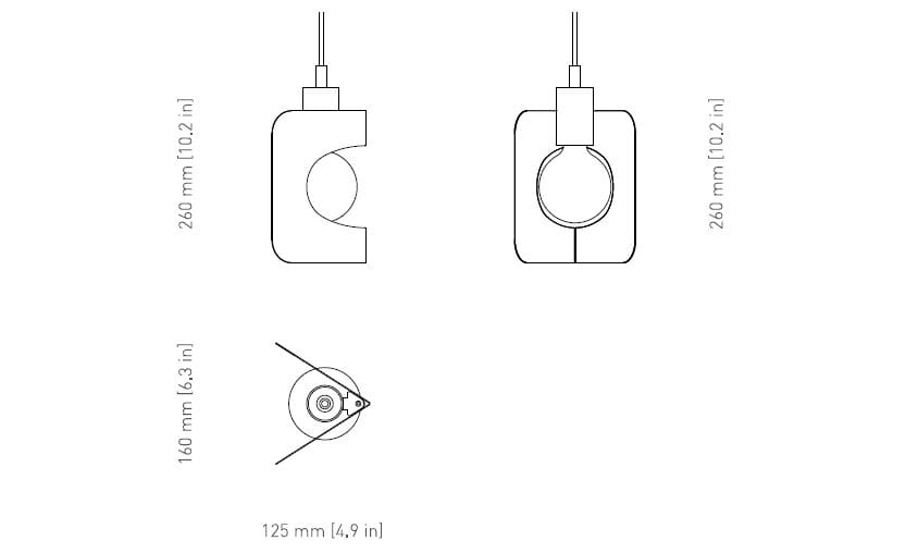 Порошковое покрытие стальной подвесной светильник +kouple Corner ARCH-00123653 - Вид №9