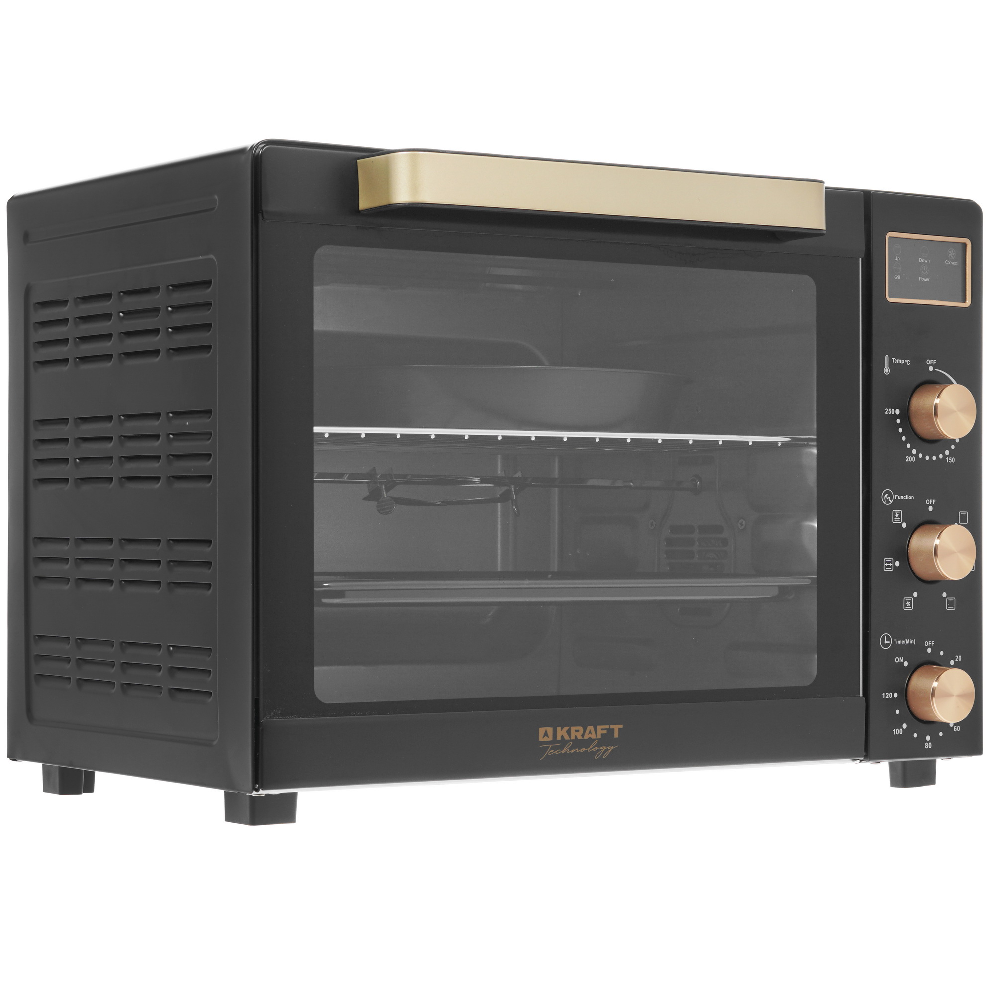 8199699 Мини-печь Kraft Technology TCH-MO 6012 RKDGLB черный STDN-0107629  - Вид №1