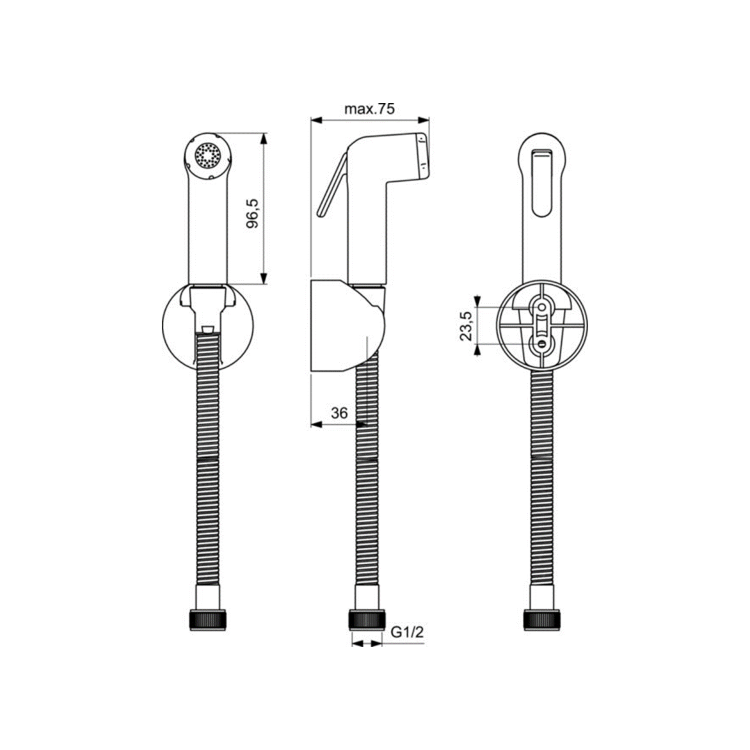 B0040AA Набор для гигиенического душа 3 в 1 Ideal Standard HYGIENIC PROMO SET  - Вид №14