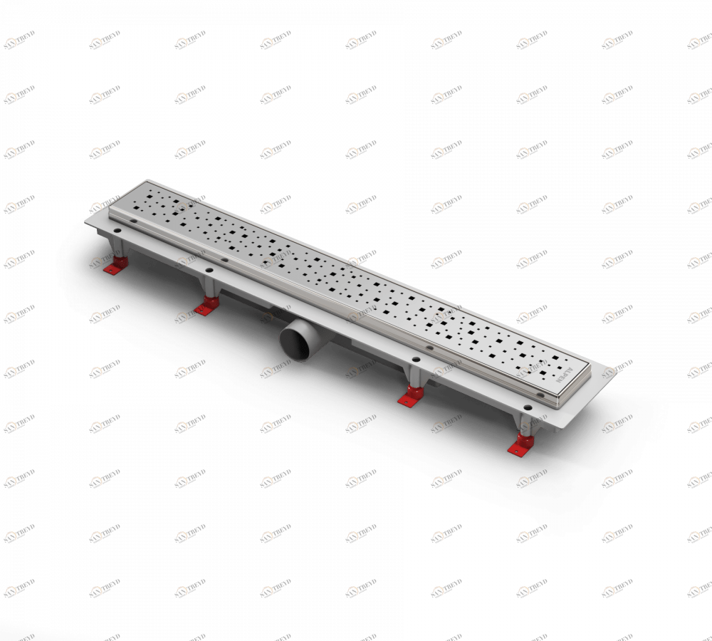 Водоотводящий желоб ALPEN Square ALP-950/50SN1 с рамкой 