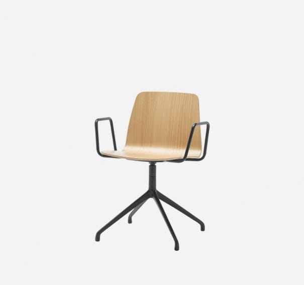 Дуб поворотный операционный стул с подлокотниками на насесте INCLASS Varya Wood ARCH-00134586 - Вид №4