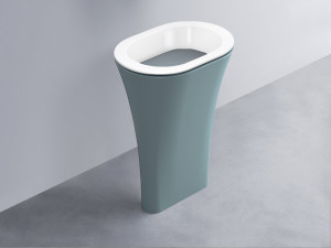 AMLA65-BL+AMPILO-BR+AMCOLO-PL Раковина Amedeo Ovale отдельностоящая cielo Enjoy + Amedeo