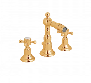 Gentry Home Центр смесителя для раковины до центра два отверстия под смеситель мм Antique Темное золото GH102373