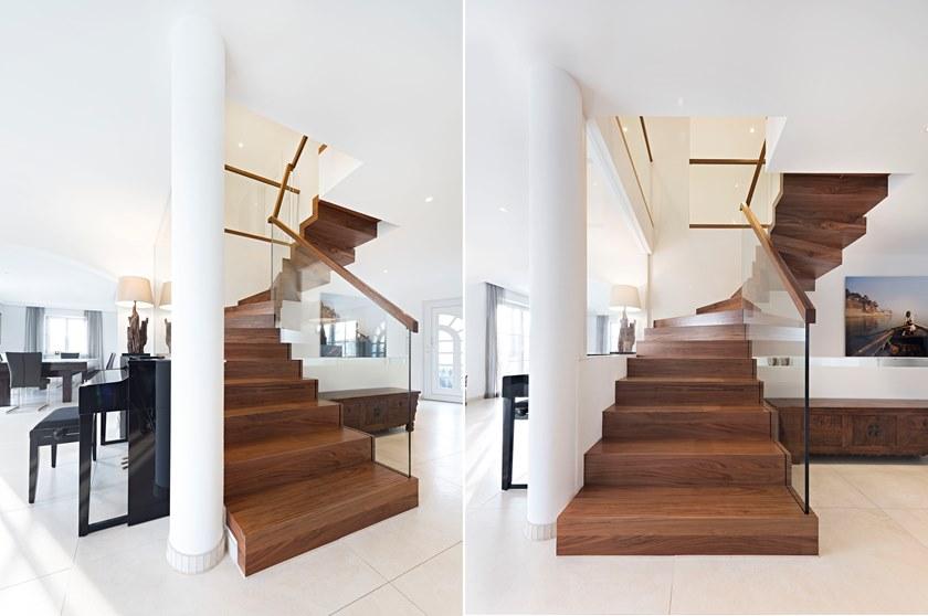 Siller Treppen П-образная открытая лестница из дерева и стекла Zig-zag sun-id-1441026 - Вид №4