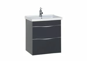 Тумба с раковиной Aquanet Эвора 60 серый антрацит