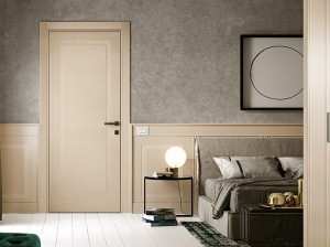 Классический стиль лакированная распашная дверь