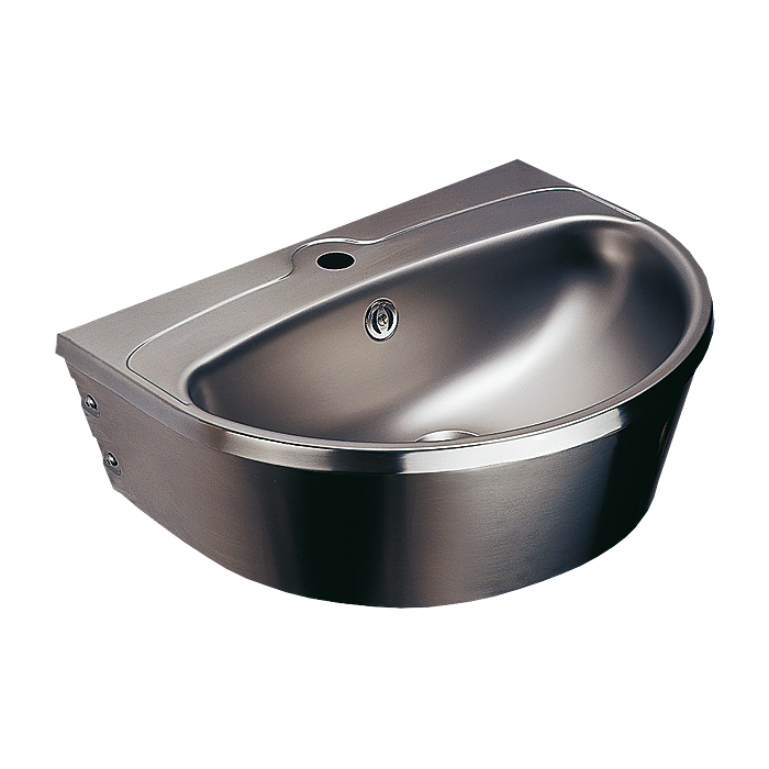 93010 Нержавеющий подвесной умывальник с отверстием для смесителя SANELA 