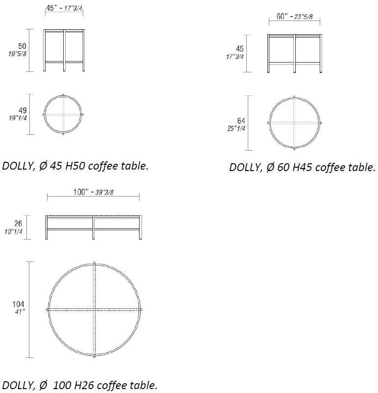 ESTEL GROUP Круглый лакированный журнальный столик Dolly sun-id-1432547 - Вид №5