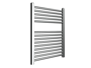 Настенный хромированный стальной полотенцесушитель с горячей водой