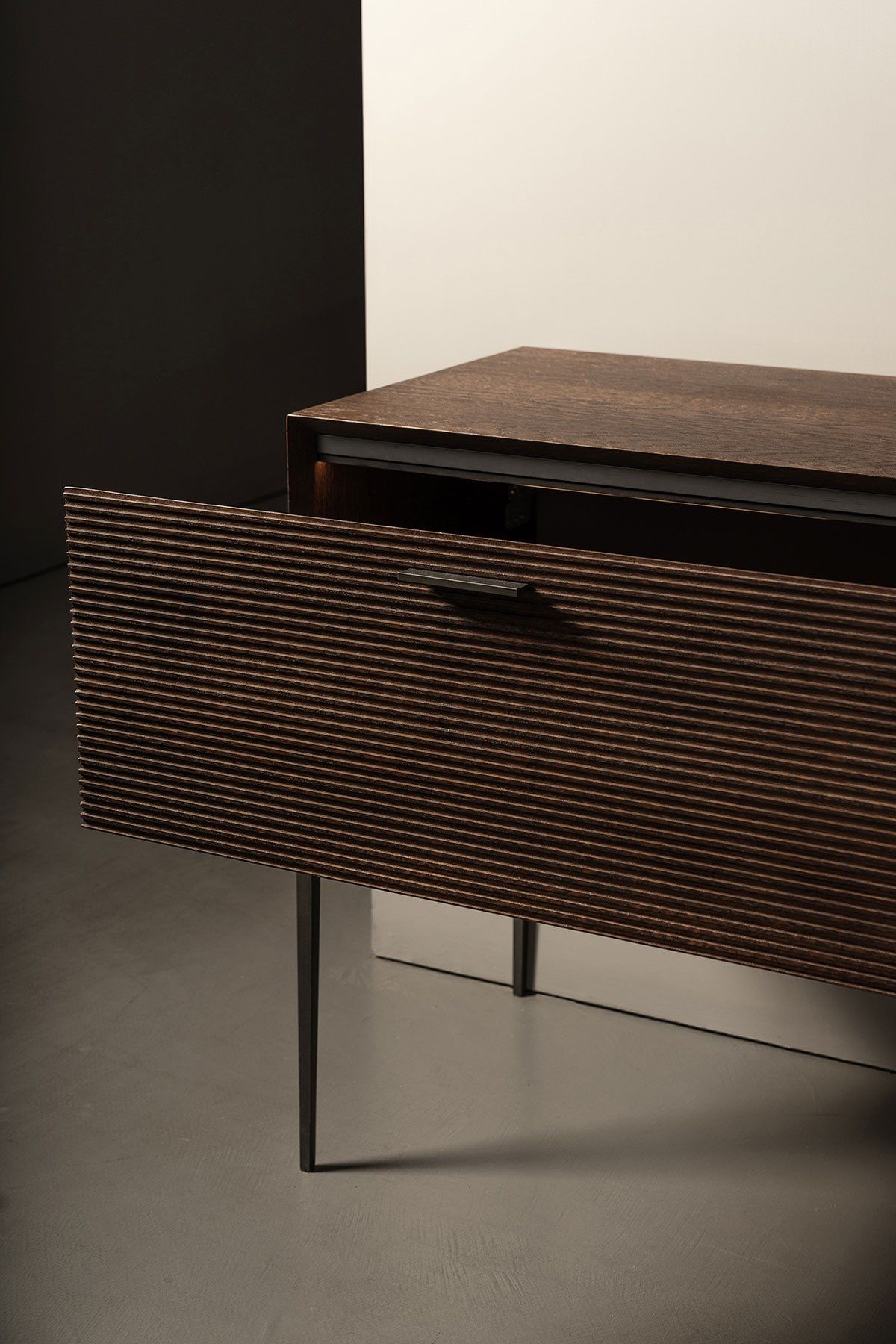 Деревянный одиночный напольный умывальник с ящиками Inbani решетки ARCH-00051614 - Вид №4