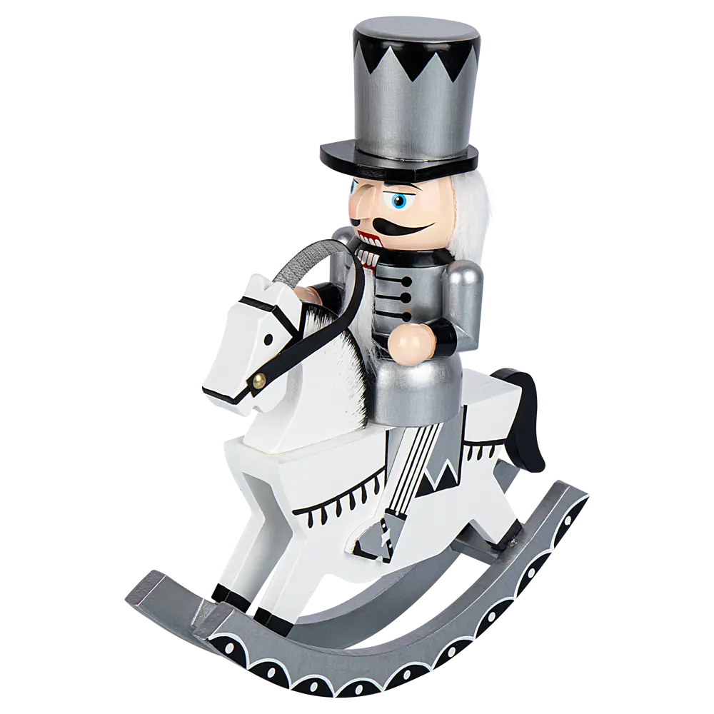 89368996 Декоративная фигура Щелкунчик на коне 30x24.5 см STLM-1496384 Santreyd Christmas - Вид №1