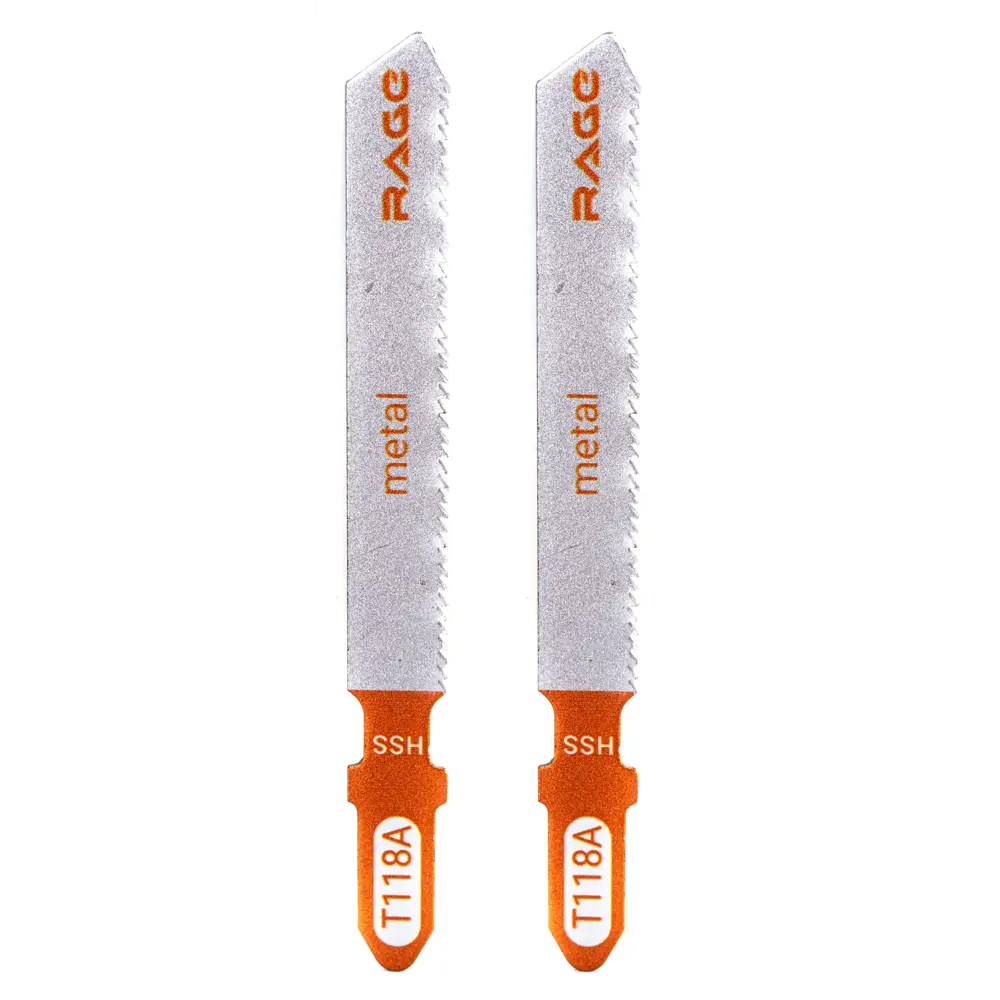 Пилка для электролобзика по стали Rage T118A чистый рез, 2 шт STLM-2155885