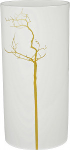 81091 Dibbern Ваза цилиндрическая Dibbern "Золотой лес" 29см Фарфор костяной