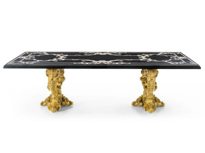 Классический стиль прямоугольный обеденный стол