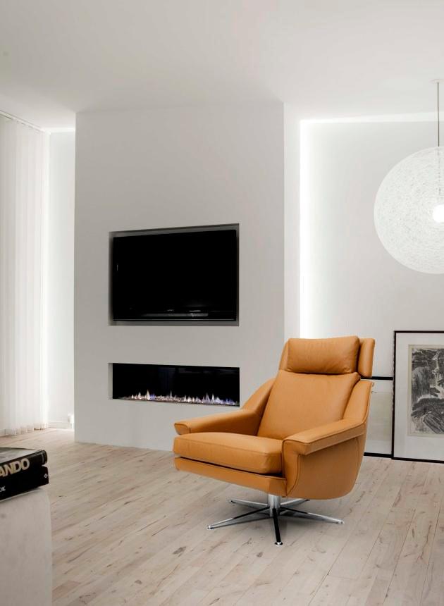 Mytto Поворотное кожаное кресло с подголовником Larforma sun-id-1455857 - Вид №1