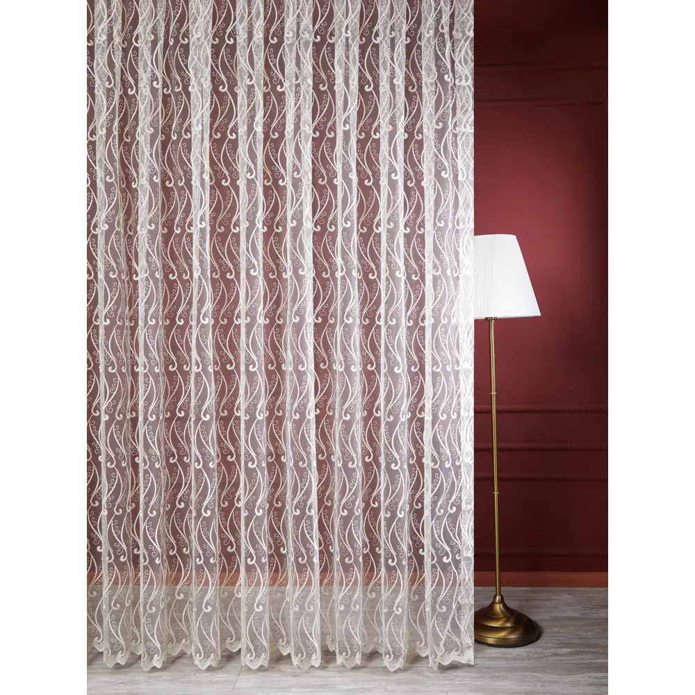 Тюль 1 м/п Классика сетка 280 см цвет бежевый 85337337 STLM-2094866 ELIT HOME 