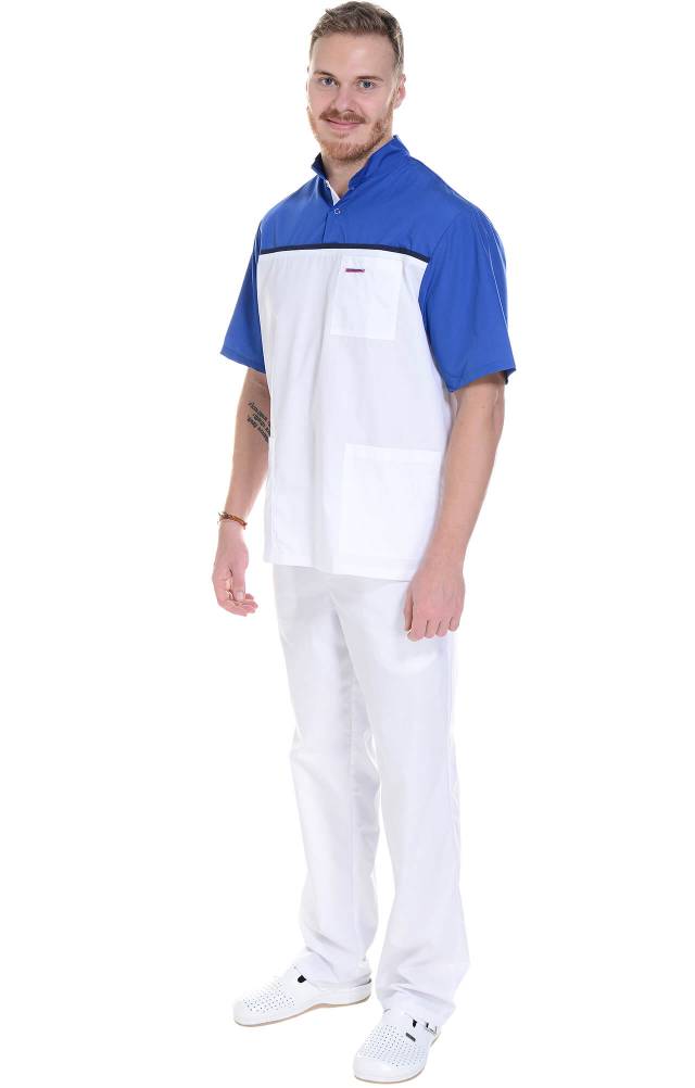 61953 Костюм "Лидер" белый василек  Медицинская одежда  размер 64-66/182-188 Спецодежда  - Вид №13