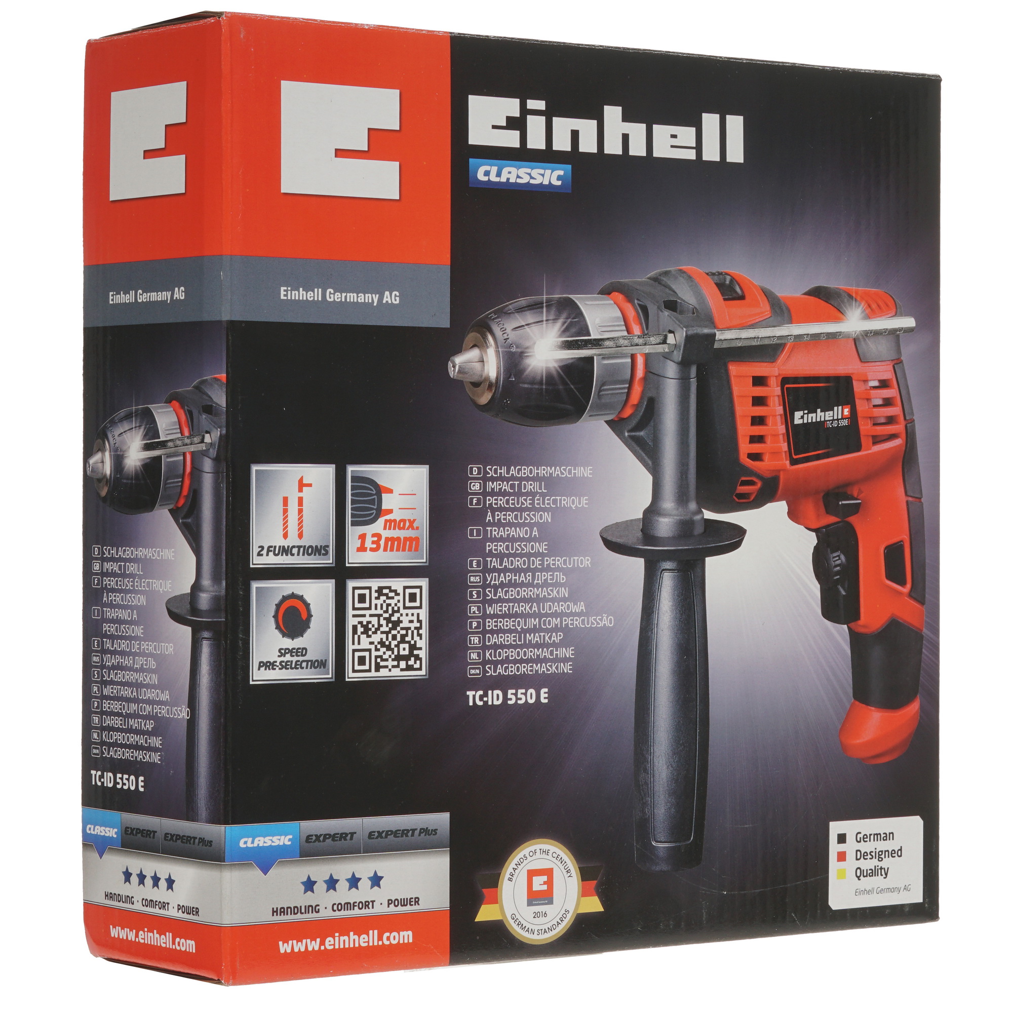 Дрель  Einhell TC-ID 550 E 5303551 STDN-0037835 - Вид №6