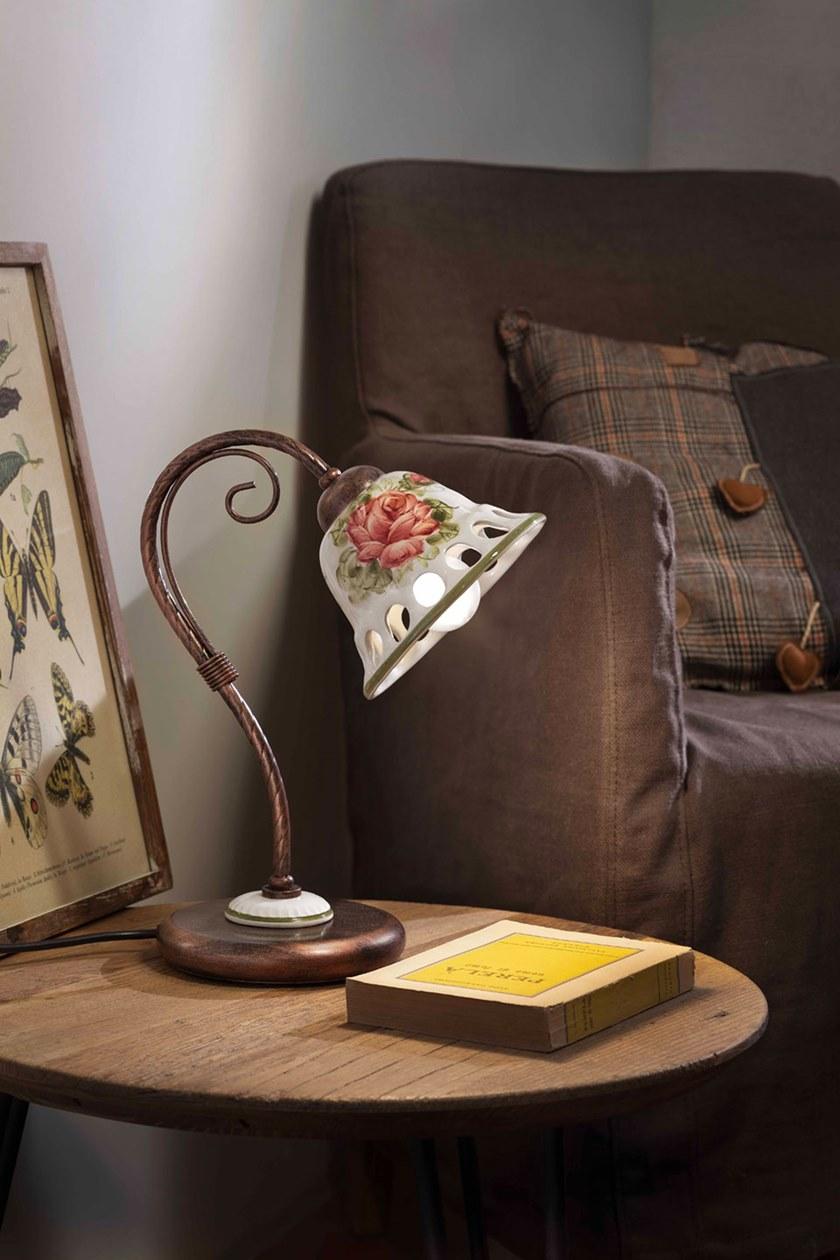 FERROLUCE Керамическая настольная лампа с фиксированным кронштейном Napoli C365 - Вид №1