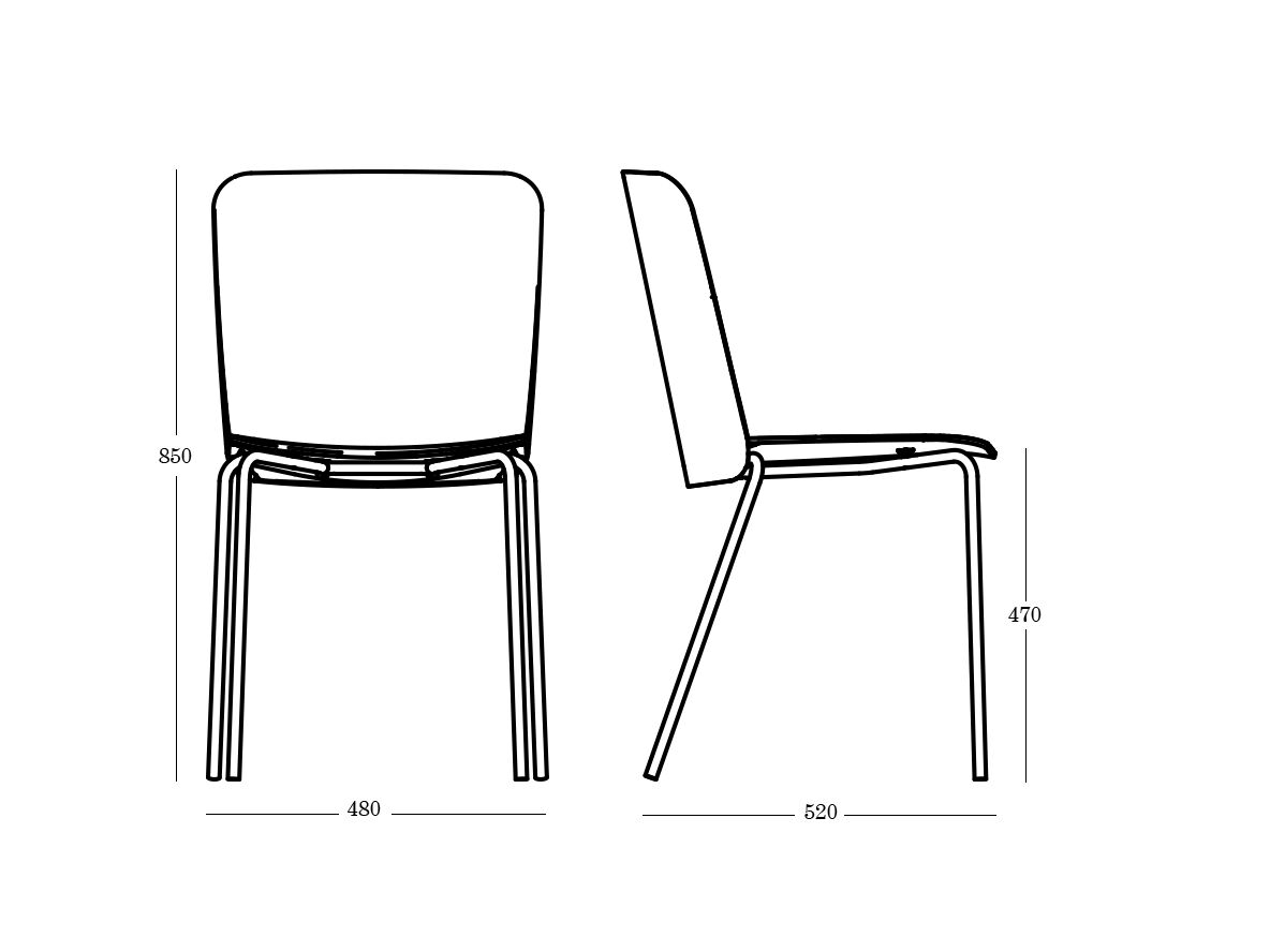 Штабелируемый стул из полипропилена ONDARRETA Supra ARCH-00152646 - Вид №4
