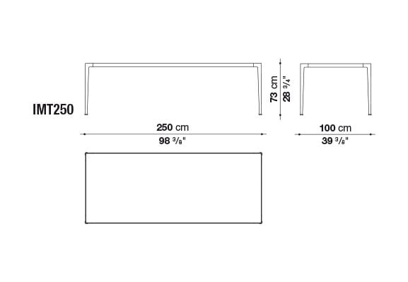 Деревянный прямоугольный стол B&B Italia внутренний мирт ARCH-00131197 - Вид №3