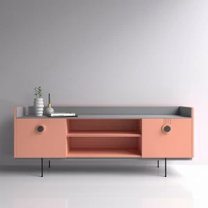 Тумба под телевизор розовая Lago BRAGIN DESIGN LIVING 00-3974642 Розовый