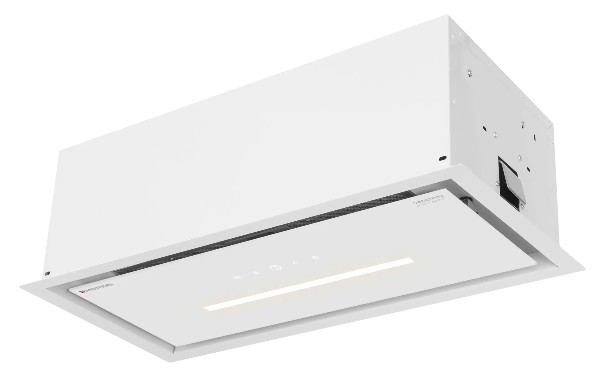 9270625 Вытяжка полновстраиваемая Meferi SMARTBOX60WH GLASS COMFORT белый/белый STDN-0096369 - Вид №3