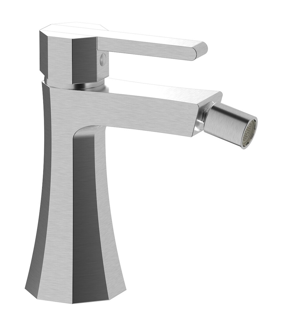 Смеситель для биде на 1 отверстие в комплекте с донным клапаном. WE ARE IB bl220ss Brushed Nickel Belmondo 